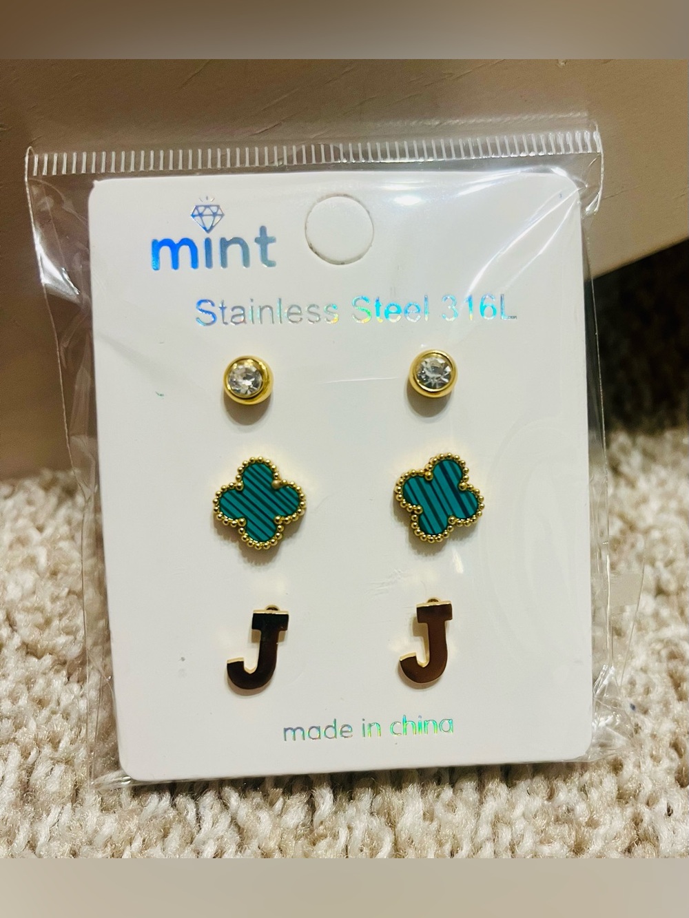 mint Stainless Steel earrings